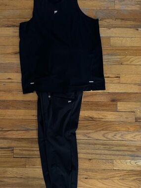 Fila Men's Black Athletic Jogger Pants